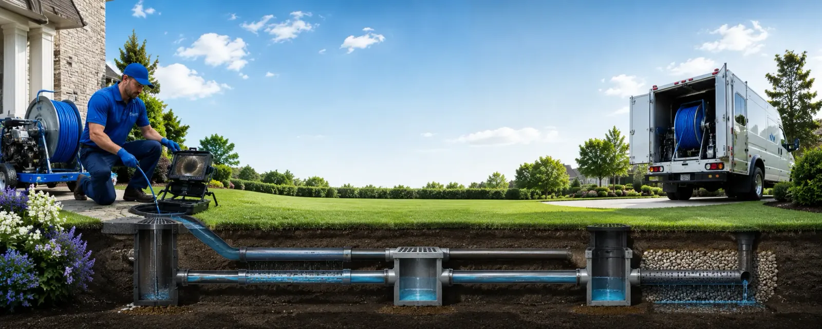 Outdoor drain cleaning information for Cortland, NE